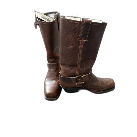 NWT Frye Harness 12R Leather Boots 8.5 Dark Brown - Picture 10 of 10
